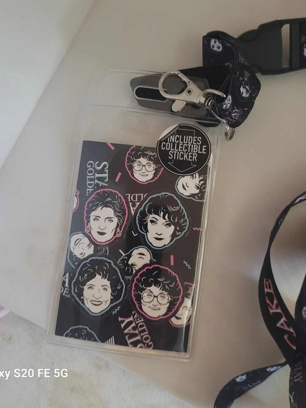 Golden Girls Cheesecake Bioworld Lanyard